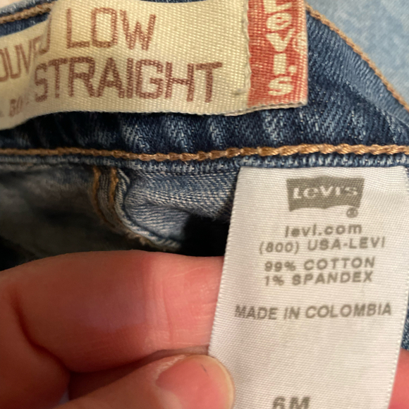 Women’s Levi’s 505 Nouveau Low and Straight Jeans Size 6 - Picture 3 of 4